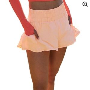 FP MOVEMENT Get Your Flirt On Shorts | Pastel Peach